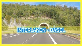 Driving from Interlaken to Basel  Switzerland scenic drive in 4K