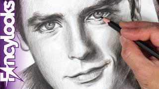 Cómo dibujo a lápiz un retrato realista de hombre