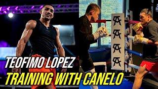 Teofimo Lopez Training with Canelo Alvarez