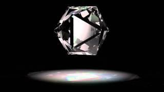 FREE LOOPING HD ANIMATION 3D Rotating Glass Prism diamond