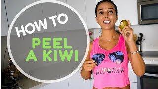 HOW TO CUT AND PEEL A KIWI - LIFE HACK