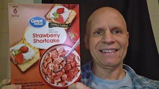 New Limited Edition Great Value Strawberry Shortcake Cereal Review