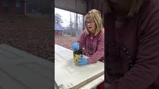 Rv door diy project #rvlife #rvreno #rv