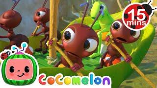 [ 15 MIN LOOP ] Row Row Row Your Boat (Ant Version) | More Nursery Rhymes & Kids Songs - CoComelon