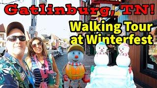 Gatlinburg, Tennessee Winter Kick-off Street Tour with Snowmen and BEAR encounter!