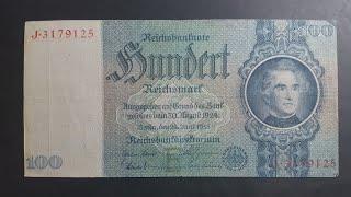 German Reichsmark banknotes