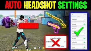 NEW AUTO HEADSHOT SETTINGS | FREE FIRE MAX SENSITIVITY SETTING | MR ATUL YT