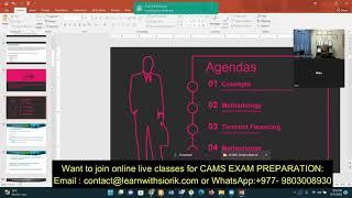 CAMS LIVE ONLINE CLASS RECORDING by learnwithsiorik.com