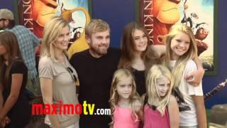 Ricky Schroder, Andrea Bernard and Family at "The Lion King" 3D Premiere