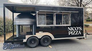 18Ft Pizza Trailer Brick Wood Fired Oven