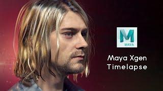 Maya Xgen Timelapse (Kurt Cobain's hair)