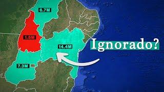 Why do so few Brazilians live in Tocantins?