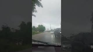 Flooding at the Fresco Gas station in Bodles, St Catherine