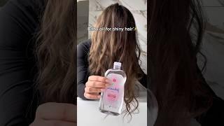 BABY OIL CHANGED  MY HAIR COLOR🫣 #haircare #hairstyle #skincare #beauty #makeup #beautytips