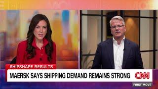 Maersk CEO Vincent Clerc CNN First Move interview with Julia Chatterley