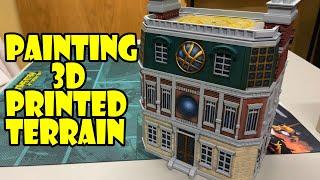 Painting 3D Printed Terrain and Buildings | Marvel Crisis Protocol Dr Strange Sanctum Sanctorum