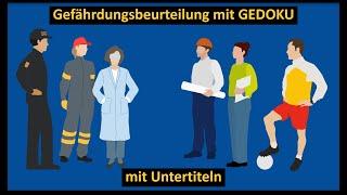 Die Gefährdungsbeurteilung mit GEDOKU durchführen – Video mit Untertitel | VBG