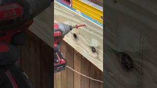 Ledger installation to house for outside deck #deck #milwaukeeimpact #ledger #asmr #diy