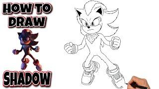 How To Draw SHADOW THE HEDGEHOG | Sonic The Hedgehog 3 Movie #drawing #sonic3 #shadowthehedgehog