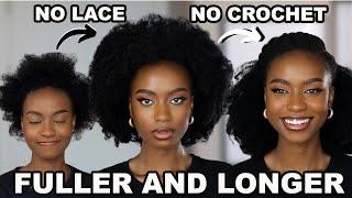 HOW TO: EASY PROTECTIVE STYLES ON 4C HAIR | HERGIVENHAIR HALF WIG