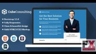 Preview Cube Consulting - HTML Landing Page Template TFx