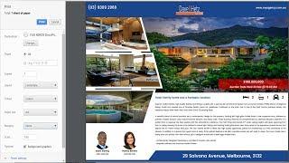 How to print a window card / brochure on meHOUSE.com.au