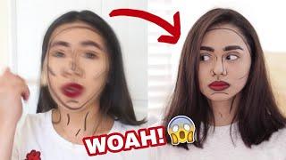 I TRIED FOLLOWING A ThatsBella Halloween Makeup Look! // klathrel