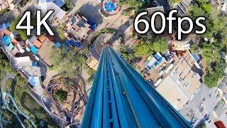 Falcon's Fury on-ride 4K POV @60fps Busch Gardens Tampa