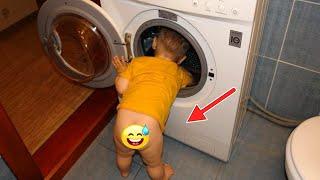 Funny Baby Trying to Help Mommy in Housework #2 - Cute Baby Video