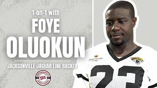 Jacksonville Jaguars Linebacker Foye Oluokun 1-on-1 | Training Camp 2024 Interview