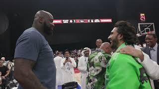 Bollywood x Hollywood x NBA | Ranveer Singh met Steve Harvey and Shaq courtside.