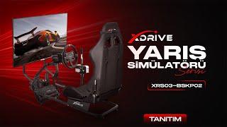 Yarış Simülasyonu Tanıtım xDrive XRS03-BSKP02 Yarış Simülatörü Kokpiti