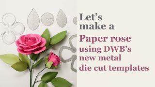 Make a duchess paper rose with me using Deaney Weaney Bloom's new metal die cut template