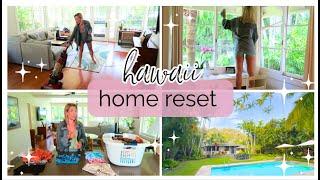 HAWAII HOME RESET CLEAN WITH ME! DAILY CLEANING MOTIVATION 2025! @BriannaK