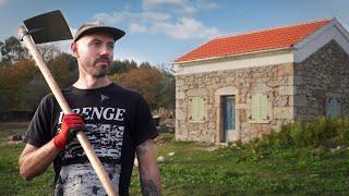 ALONE - A Tough Week Renovating Our Stone Cabin Solo