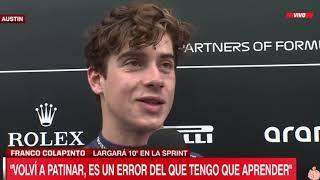 Franco Colapinto: Reacción y Análisis Post Sprint Race | Resultados GP USA F1 2024