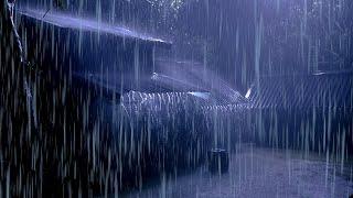 Insomnia Relief [Fall Asleep Fast] with Strong Rain on Metal Roof & Intense Thunder Sounds at Night