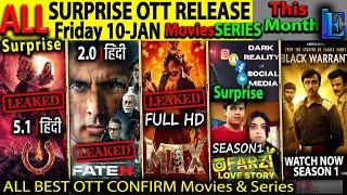 Friday Surprise OTT Release 10-JAN l Hindi Movies Web-Series l Leaked-(FatehHD, UIHindi, MAX)