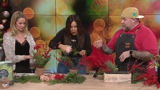 Learn how to make holiday centerpiece from award-winning florist Ace Berry