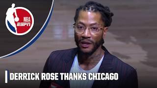 Derrick Rose thanks Chicago Bulls fans for making him great | NBA on ESPN