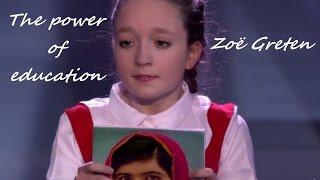 Zoë Greten - The Power of education - Superkids winner