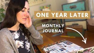 Monthly Journaling for a Year—FLIP THROUGH