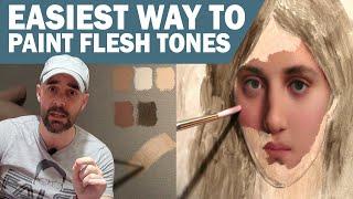 Tips and Techniques for Painting FLESH TONES in OIL PAINT