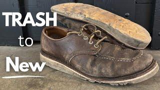 Red Wing (Moc Oxford) Shoe Restoration | Total Shoe Makeover