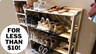 How to Build a Shoe Rack Out of Pallet Wood