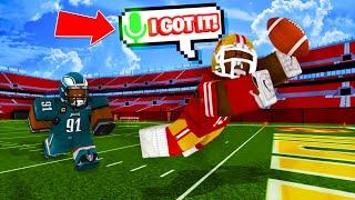 USING VOICE CHAT IN ROBLOX FOOTBALL FUSION!