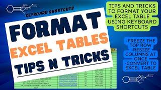 Basic Excel Tips: Master Tables, Columns, and Freezing Panes