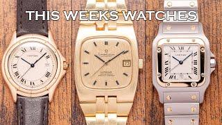 This Weeks Watches - Gold Omega Constellation, Cartier Cougar & Santos, Omega, Seiko & More [EP175]