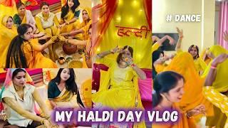 Haldi Vlog | Bride Haldi ceremony | #sheetalkishaadi