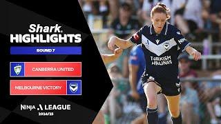 Canberra United v Melbourne Victory - Shark Highlights | Ninja A-League 2024-25 | Round 07